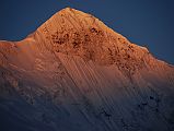 
Nilgiri North Close Up At Sunrise From Camp Below Mesokanto La above Jomsom
